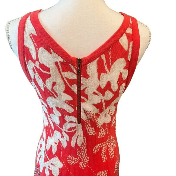 Nic+Zoe Terrace Twirl Floral Sleeveless A-Line Dress Pink, White & Black Size M - Picture 11 of 14